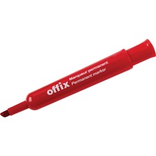 Red Chisel Point Permanent Marker