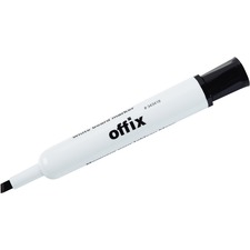 Offix Dry Erase Whiteboard Marker - Chisel Marker Point Style - Black - 1 Each