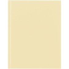 Blueline Pastel Notebook - Vanilla - 150 Pages - Blue Margin - 0.93" (23.50 mm) Height x 0.72" (18.40 mm) Width - Durable Cover, Acid-free Paper, Sturdy, Hard Cover - Recycled