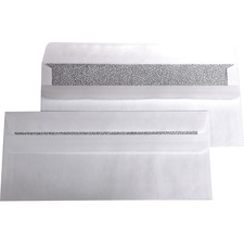 Supremex Flip-N-Fold Envelopes #10, 500/box - #10 - 24 lb (10886.22 g) - Press and Seal - White - Wove - 500 / Box