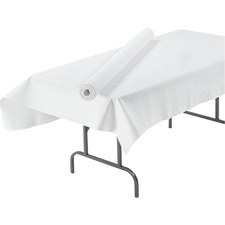 Lapaco Banquet Table Cover Roll - Paper - White - 1 Each
