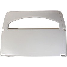 Globe Plastic Toilet Seat Cover Dispenser White - Half-fold Dispenser - 500 x Toilet Seat Cover - 11" (279.40 mm) Height x 3" (76.20 mm) Width x 16" (406.40 mm) Depth - Plastic - White - Sturdy, Long Lasting - 1 Each