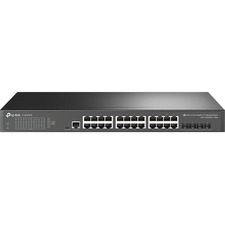 TP-Link JetStream 24-Port Gigabit L2+ Managed Switch with 4 10GE SFP+ Slots - 24 Ports - Manageable - 3 Layer Supported - Modular - 23.60 W Power Consumption - Twisted Pair, Optical Fiber - Rack-mountable, Desktop - 5 Year Limited Warranty