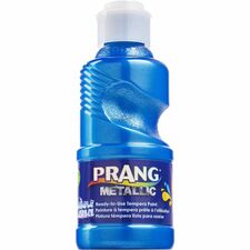 Prang Ready-to-Use Washable Metallic Paint - 8 fl oz - 1 Each - Metallic Blue