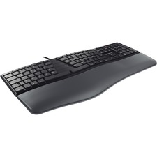CHERRY ERGO KC 4500 Keyboard - Cable Connectivity - USB Interface - 109 Key(s) - English (US) - QWERTZ Layout - Computer - Windows - Black