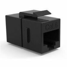 Cat6 UTP RJ45-RJ45 F-F Inline Coupler - Black