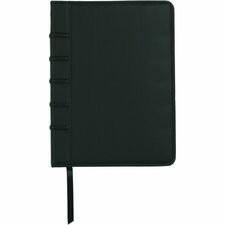 Hilroy Deluxe Faux Leather Journal, 7-3/8 X 9-1/2 Inches, 200 Pages, Black - 200 Sheets - 200 Pages - 7" (177.80 mm) x 9 5/16" (236.54 mm) Sheet Size - 9.50" (241.30 mm) Height x 7.25" (184.15 mm) Width x 1" (25.40 mm) Depth - Black Faux Leather Cover - Durable Cover, Padded Cover, Ribbon Marker, Acid-free, Bookmark - 1 / Unit