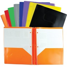 Winnable Letter Report Cover - 8 1/2" x 11" - 80 Sheet Capacity - 3 x Tang Fastener(s) - 2 Pocket(s) - Red - 1 Each