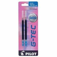 Pilot G-Tec -C4 - Gel Ink Rollerball pen - Blue - Extra Fine Tip - Extra Fine Pen Point - 0.4 mm Pen Point Size - Refillable - Blue Gel-based Ink - Tungsten Carbide Tip - 2 / Pack