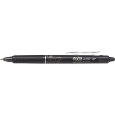 Pilot FriXion Ball Clicker 0.7 - Gel Ink Rollerball pen - Black - Medium Tip - Medium Pen Point - 0.7 mm Pen Point Size - Refillable - Retractable - Black Liquid Gel Ink Ink - 2 / Pack