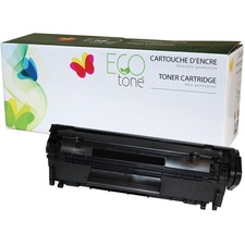 EcoTone Remanufactured MICR Laser Toner Cartridge - Alternative for HP 2612A, 12A (Q2612A) - Black - 1 Each - 2000 Pages
