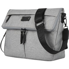 bugatti Carrying Case Tablet - Gray - Polyester Body - Shoulder Strap - 8.50" (215.90 mm) Height x 13" (330.20 mm) Width x 3.50" (88.90 mm) Depth - 1 Each