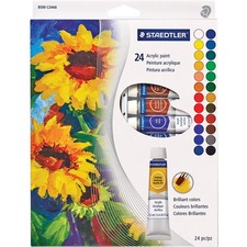 Staedtler Acrylic Paint - 12 mL - 24 / Pack - Assorted