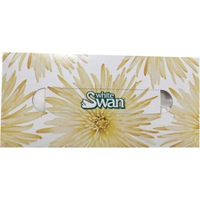 WHITE SWANÂ® 2-Ply Facial Tissue - 2 Ply - White - For Face - 100 - 30 / Box