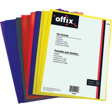 Assorted Colour Letter File Pocket