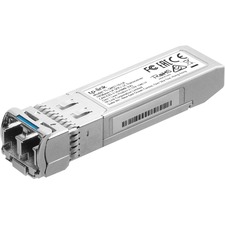10GBase-LR SFP+ LC Transceiver - Hot pluggable with maximum flexibility. Supports digital diagnostic monitoring (DDM). Up to 300m. Compatible with 10G small form pluggable multi-source agreement (SFP+ MSA). Compatible with switches with 10G SFP+ ports, like JetStream TL-SG3428X, TL-SG3428XMP, and more. Limited lifetime warranty.