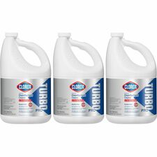 Clorox Turbo Pro Disinfectant Cleaner for Sprayer Devices - 121 fl oz (3.8 quart) - Fresh ScentBottle - 3 / Carton - Bleach-free, Versatile, Antibacterial - White