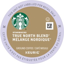 Starbucks K-Cup True North Blend Coffee - Compatible with Keurig K-Cup Brewer - Blonde - Per Pod - 24 / Box