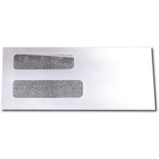 Supremex Peel & Seal Double Window Envelopes #8 500/box - Double Window - #8 - Peel & Seal - 500 / Box