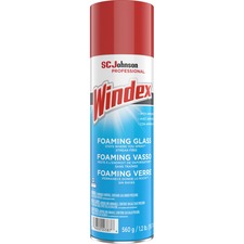 WindexÂ® Foaming Glass Cleaner - Aerosol - 19.7 fl oz (0.6 quart) - 1 Each - White
