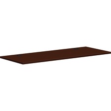 HON Mod Worksurface - Rectangle - 1" Height x 60" Width x 24" Depth - Finish: Traditional Mahogany - 1 Each