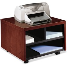 HON H105679 Printer Cart - Metal - 20" Width x 21.50" Depth x 14.13" Height - Mahogany