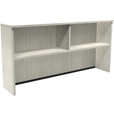 Heartwood Innovations Hutch - 36" (914.40 mm) Height x 72" (1828.80 mm) Width x 15" (381 mm) Depth, x 1" (25.40 mm) Thickness Top - Finish: Winter Wood - 1 Each