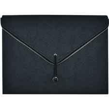 Winnable Fashion 20181-BK Letter Expanding File - 8 1/2" (215.90 mm) x 11" (279.40 mm) - 13 Pocket - Black