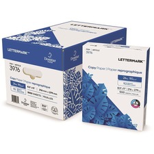Domtar White Copy Paper - 92 Brightness - Letter - 8 1/2" x 11" - 90 g/m² Grammage - 1 / Each - 500 Sheets per Ream