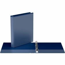 Davis Easyview 1" Round Ring Binder Royal Blue - 1" (25.40 mm) Binder Capacity - 8 1/2" (215.90 mm) x 11" (279.40 mm) Sheet Size - 200 Sheet Capacity - 3 Ring - Fastener: Round Ring - Pocket: Inside Front & Back - Polypropylene - Royal Blue - 5.35 lb (2426.72 g) - Clear Overlay, Ink-transfer Resistant - 1 Each