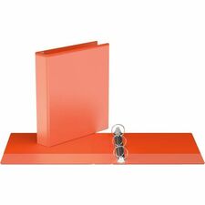 Davis Group Easyview Premium, Round Ring, Customizable, View Binder, 1 Each (Orange, 1.5") - 1 1/2" (38.10 mm) Binder Capacity - 8 1/2" (215.90 mm) x 11" (279.40 mm) Sheet Size - 275 Sheet Capacity - 3 Ring(s) - Fastener(s): Round Ring - Pocket(s): Inside Front & Back - Polypropylene - Orange - 6.60 lb (2993.71 g) - Clear Overlay, Ink-transfer Resistant - 1 Each