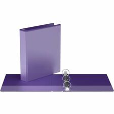 Davis Group Easyview Premium, Round Ring, Customizable, View Binder, 1 Each (Purple, 1.5") - 1 1/2" (38.10 mm) Binder Capacity - 8 1/2" (215.90 mm) x 11" (279.40 mm) Sheet Size - 275 Sheet Capacity - 3 Ring(s) - Fastener(s): Round Ring - Pocket(s): Inside Front & Back - Polypropylene - Purple - 6.60 lb (2993.71 g) - Clear Overlay, Ink-transfer Resistant - 1 Each