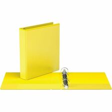 Davis Group Easyview Premium, Round Ring, Customizable, View Binder, 1 Each (Yellow, 1.5") - 1 1/2" (38.10 mm) Binder Capacity - 8 1/2" (215.90 mm) x 11" (279.40 mm) Sheet Size - 275 Sheet Capacity - 3 Ring - Fastener: Round Ring - Pocket: Inside Front & Back - Polypropylene - Yellow - 6.60 lb (2993.71 g) - Clear Overlay, Ink-transfer Resistant - 1 Each