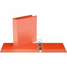 Davis Group Easyview Premium, Round Ring, Customizable, View Binder, 1 Each Orange, 2") - 2" (50.80 mm) Binder Capacity - 8 1/2" (215.90 mm) x 11" (279.40 mm) Sheet Size - 400 Sheet Capacity - 3 Ring(s) - Fastener(s): Round Ring - Pocket(s): Inside Front & Back - Polypropylene - Orange - 7.60 lb (3447.30 g) - Clear Overlay, Ink-transfer Resistant - 1 Each