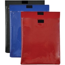 Winnable Carrying Case (Pouch) - Red, Clear - Water Resistant - Nylon Body - 13.88" (352.43 mm) Height x 10.50" (266.70 mm) Width - 1 Each