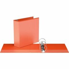 Davis Group Easyview Premium, Round Ring, Customizable, View Binder, 1 Each (Orange, 3") - 3" (76.20 mm) Binder Capacity - 8 1/2" (215.90 mm) x 11" (279.40 mm) Sheet Size - 600 Sheet Capacity - 3 Ring(s) - Fastener(s): Round Ring - Pocket(s): Inside Front & Back - Polypropylene - Orange - 10 lb (4535.92 g) - Clear Overlay, Ink-transfer Resistant - 1 Each