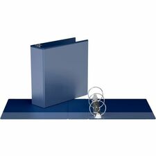 Davis Group Easyview Premium, Round Ring, Customizable, View Binder, 1 Each (Royal Blue, 3") - 3" (76.20 mm) Binder Capacity - 8 1/2" (215.90 mm) x 11" (279.40 mm) Sheet Size - 600 Sheet Capacity - 3 Ring(s) - Fastener(s): Round Ring - Pocket(s): Inside Front & Back - Polypropylene - Royal Blue - 10 lb (4535.92 g) - Clear Overlay, Ink-transfer Resistant - 1 Each