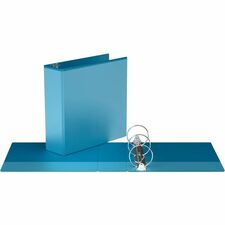 Davis Group Easyview Ring Binder - 3" (76.20 mm) Binder Capacity - 8 1/2" (215.90 mm) x 11" (279.40 mm) Sheet Size - 600 Sheet Capacity - 3 Ring(s) - Fastener(s): Round Ring - Pocket(s): Inside Front & Back - Polypropylene - Turquoise Blue - 10 lb (4535.92 g) - Clear Overlay, Ink-transfer Resistant - 1 Each