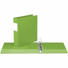 Davis Group Premium Economy, Angle D Ring, Binder, (Lime Green, 2") - 2" (50.80 mm) Binder Capacity - 8 1/2" (215.90 mm) x 11" (279.40 mm) Sheet Size - 475 Sheet Capacity - 3 Ring(s) - Fastener(s): D-Ring - Pocket(s): 2, Inside Front & Back - Polypropylene - Lime Green - Label Holder - 1 Each