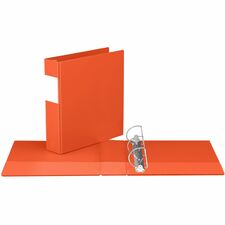 Davis Group Premium Economy, Angle D Ring, Binder, (Orange, 2") - 2" (50.80 mm) Binder Capacity - 8 1/2" (215.90 mm) x 11" (279.40 mm) Sheet Size - 475 Sheet Capacity - 3 Ring(s) - Fastener(s): D-Ring - Pocket(s): 2, Inside Front & Back - Polypropylene - Orange - Label Holder - 1 Each