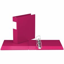 Davis Group Premium Economy, Angle D Ring, Binder, (Pink, 2") - 2" (50.80 mm) Binder Capacity - 8 1/2" (215.90 mm) x 11" (279.40 mm) Sheet Size - 475 Sheet Capacity - 3 Ring(s) - Fastener(s): D-Ring - Pocket(s): 2, Inside Front & Back - Polypropylene - Pink - Label Holder - 1 Each