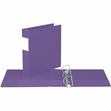 Davis Group Premium Economy, Angle D Ring, Binder, (Purple, 2") - 2" (50.80 mm) Binder Capacity - 8 1/2" (215.90 mm) x 11" (279.40 mm) Sheet Size - 475 Sheet Capacity - 3 Ring(s) - Fastener(s): D-Ring - Pocket(s): 2, Inside Front & Back - Polypropylene - Purple - Label Holder - 1 Each
