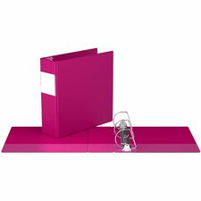 Davis Group Premium Economy, Angle D Ring, Binder, (Pink, 3") - 3" (76.20 mm) Binder Capacity - 8 1/2" (215.90 mm) x 11" (279.40 mm) Sheet Size - 625 Sheet Capacity - 3 Ring(s) - Fastener(s): D-Ring - Pocket(s): 2, Inside Front & Back - Polypropylene - Pink - Label Holder - 1 Each