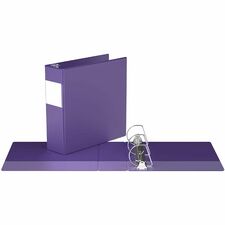 Davis Group Premium Economy, Angle D Ring, Binder, (Purple, 3") - 3" (76.20 mm) Binder Capacity - 8 1/2" (215.90 mm) x 11" (279.40 mm) Sheet Size - 625 Sheet Capacity - 3 Ring(s) - Fastener(s): D-Ring - Pocket(s): 2, Inside Front & Back - Polypropylene - Purple - Label Holder - 1 Each