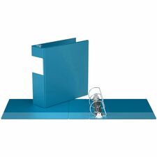 Davis Group Premium Economy, Angle D Ring, Binder, (Turquoise Blue, 3") - 3" (76.20 mm) Binder Capacity - 8 1/2" (215.90 mm) x 11" (279.40 mm) Sheet Size - 625 Sheet Capacity - 3 Ring - Fastener: D-Ring - Pocket: 2, Inside Front & Back - Polypropylene - Turquoise Blue - Label Holder - 1 Each