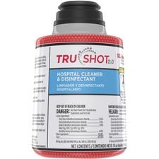 SC Johnson TruShot 2.0 Hospital Cleaner/Disinfectant - Concentrate - 10 fl oz (0.3 quart)Cartridge - 1 / Carton - Spill Proof, Disinfectant - Clear