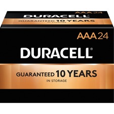 Duracell Coppertop Alkaline AAA Battery - MN2400 - For Multipurpose - AAA - 1150 mAh - 1.5 V DC 24 / box