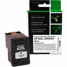 CIG Remanufactured High Yield Inkjet Ink Cartridge 62XL (C2P05AN) - Black Each - 600 Pages