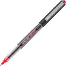 uniball&trade; Vision Rollerball Pens - Micro Pen Point - 0.5 mm Pen Point Size - Red - 1 Each