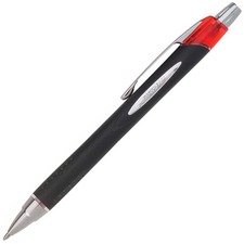 uniballâ„¢ Jetstream Retractable Ballpoint Pen - Medium Pen Point - 1 mm Pen Point Size - Retractable - Red Pigment-based Ink - 1 Each
